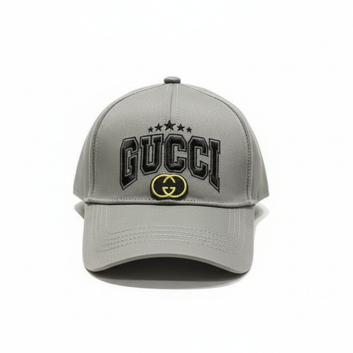 Gucci Grey Logo-Embroidered Baseball Hat