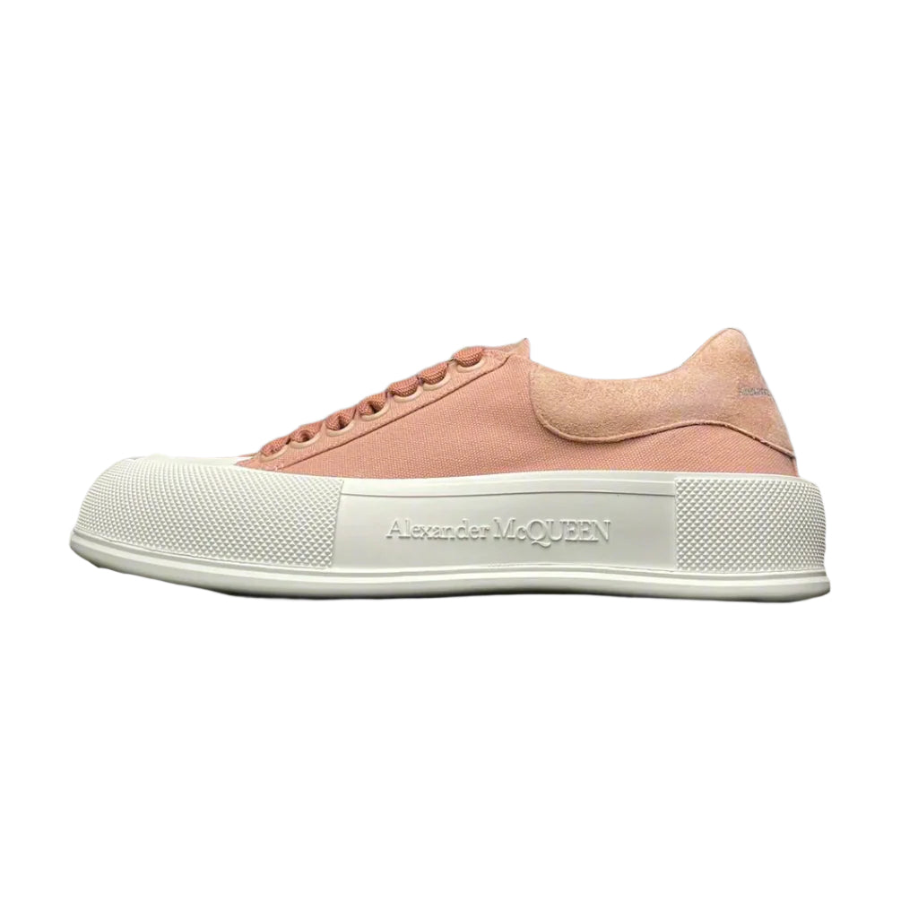 Alexander McQueen Deck Lace-Up Plimsoll Magnolia – Women’s Designer Sneaker