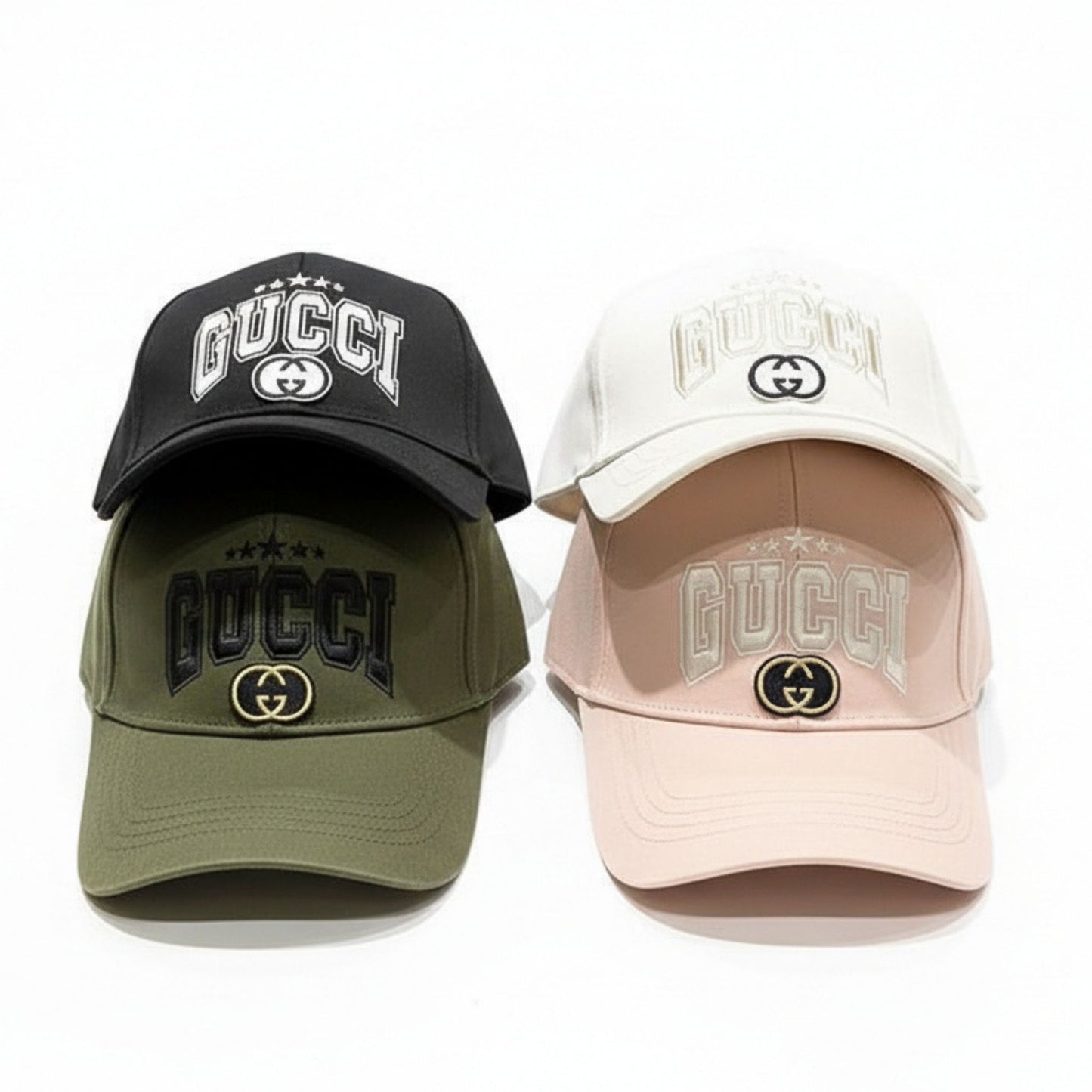 Gucci Logo-Embroidered Baseball Caps Collection