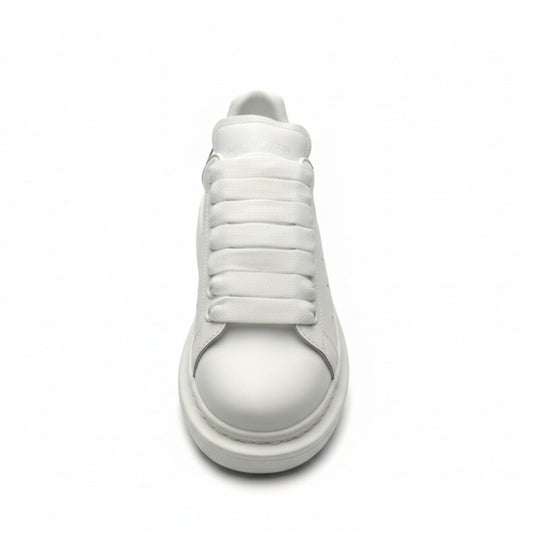 Alexander McQueen Oversized Leather Sneakers – White Pink Luxury
