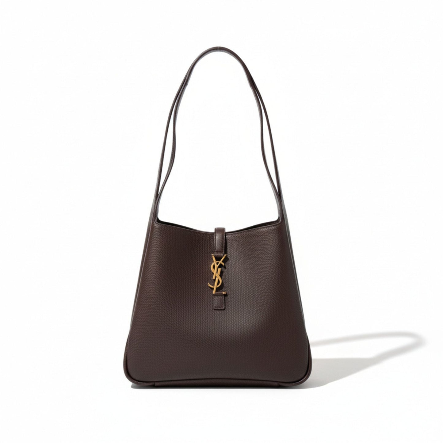 Le 5 À 7 Supple Small Brown Leather Shoulder Bag