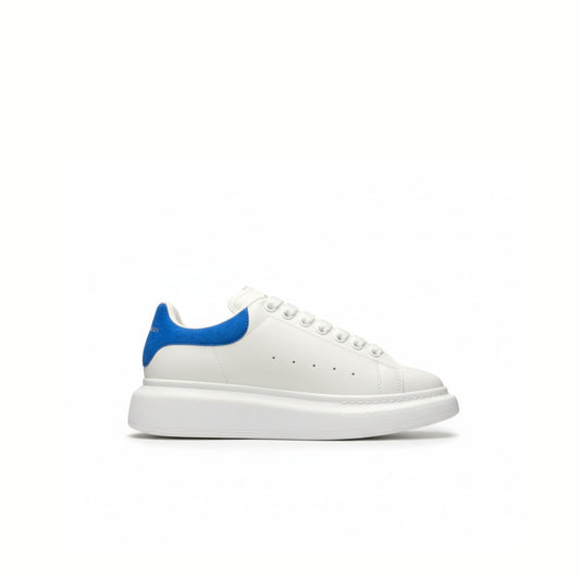 Alexander McQueen Oversized Leather Trainers White Powder Blue