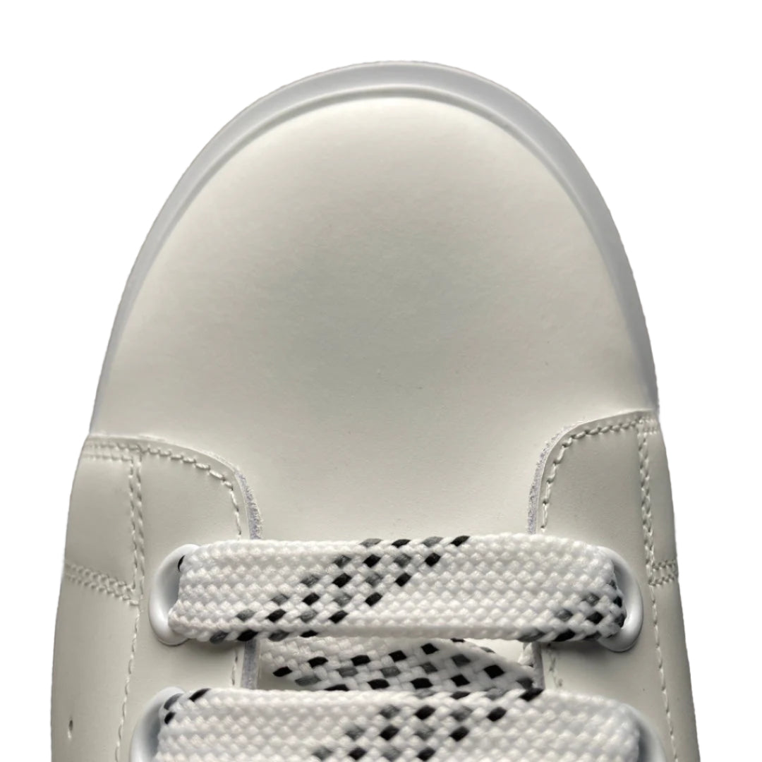 McQueen Monochrome Platform Trainers in White