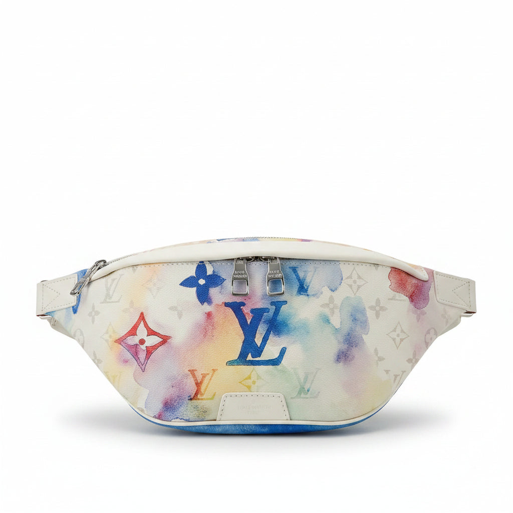 LV Watercolor Discovery Bumbag – White Multicolor