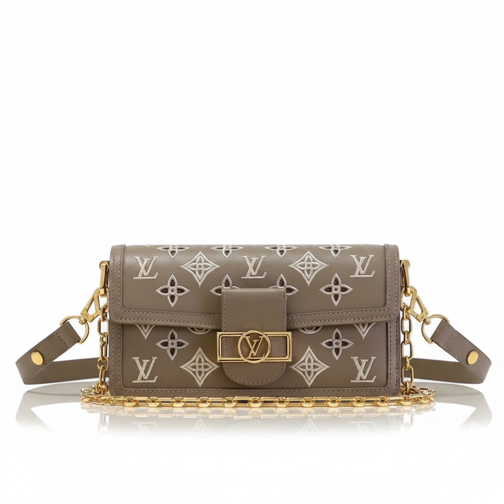LV Dauphine East West Bag – Monogram Cut-Out Leather