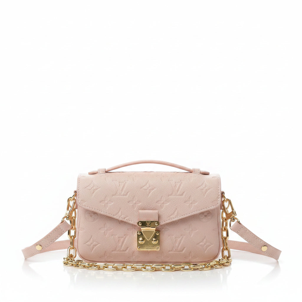 LV Pochette Métis East West – Pale Pink
