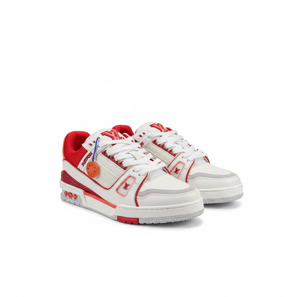 LV Trainer x Product (RED) Sneakers – Red