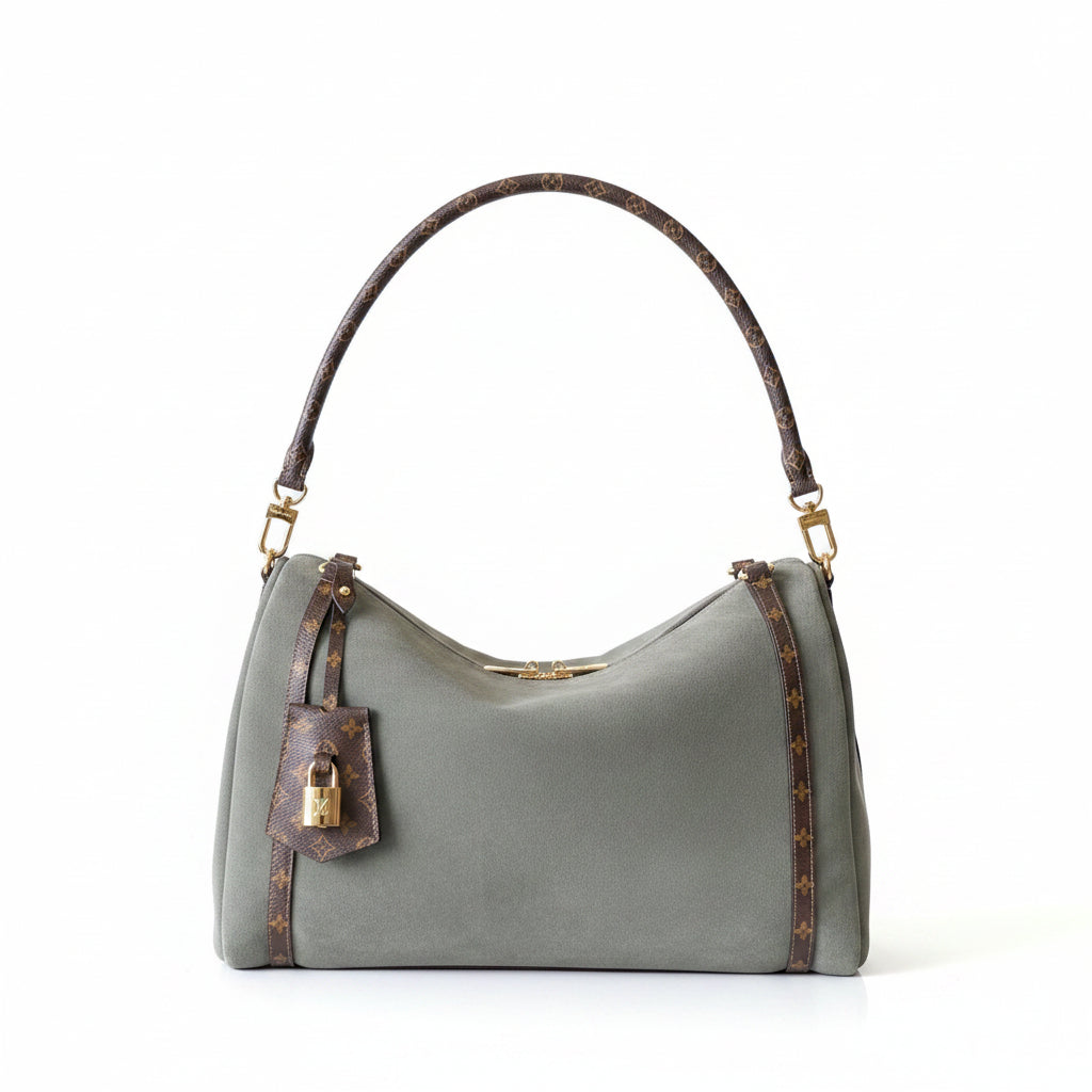 LV Express MM Bag – Khaki Suede