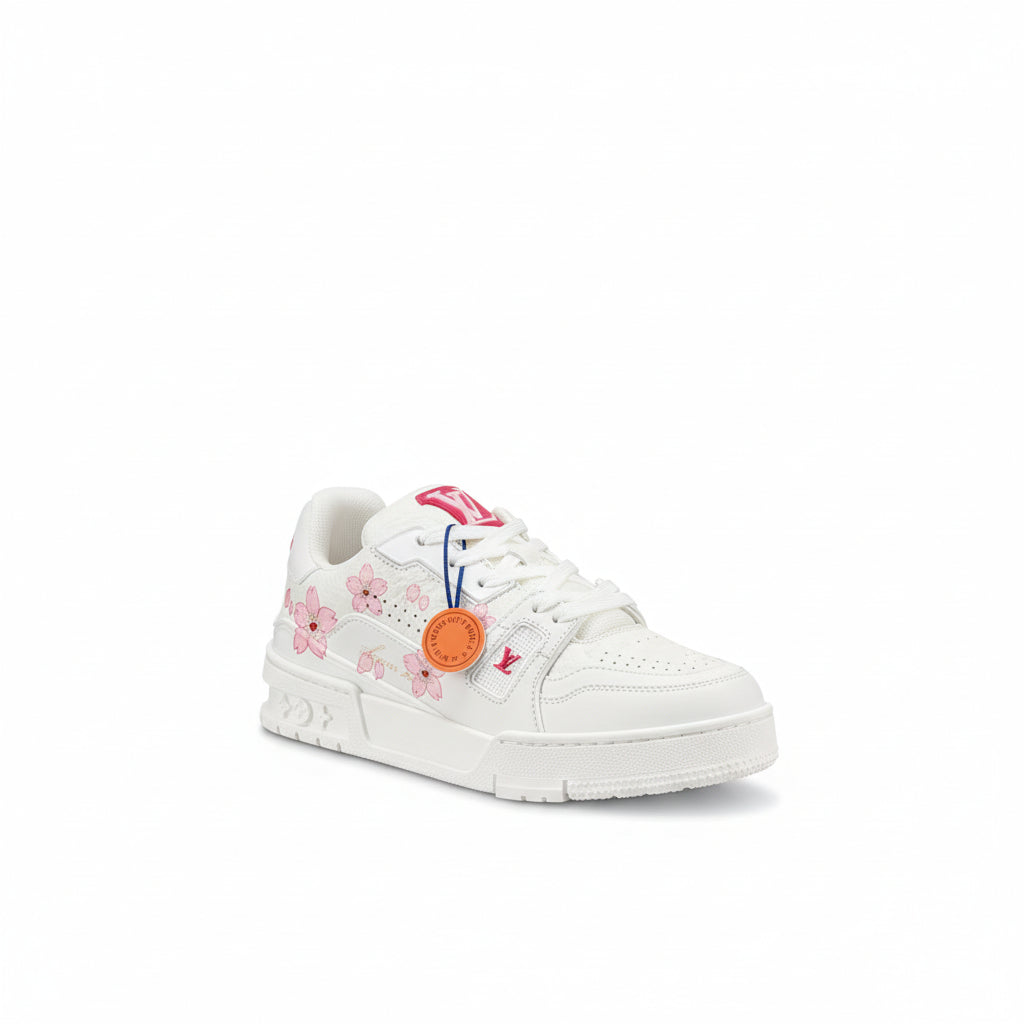 LV Trainer x Takashi Murakami Sneakers β White Cherry Blossom