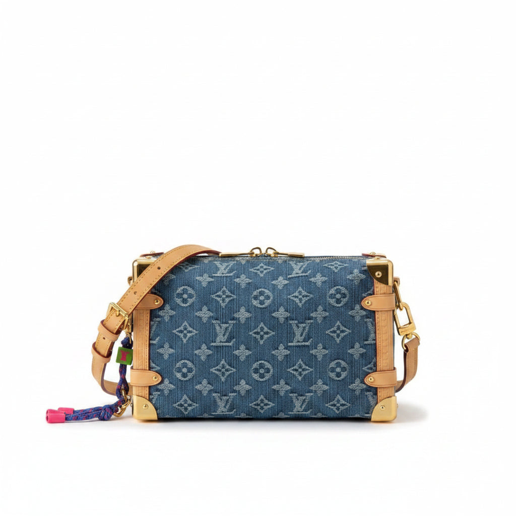LV Side Trunk MM – Blue Monogram Denim
