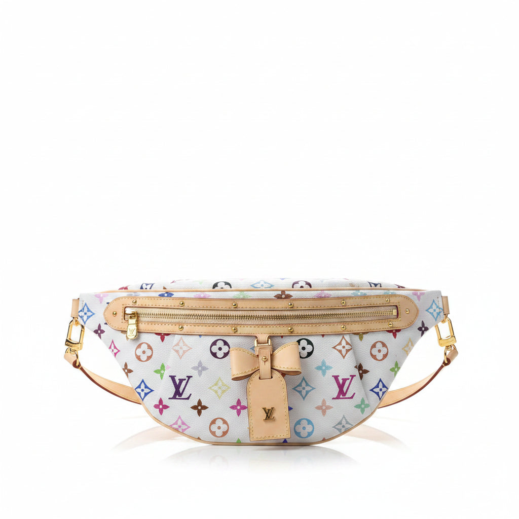 LV x TM High Rise Bumbag – White Multicolor