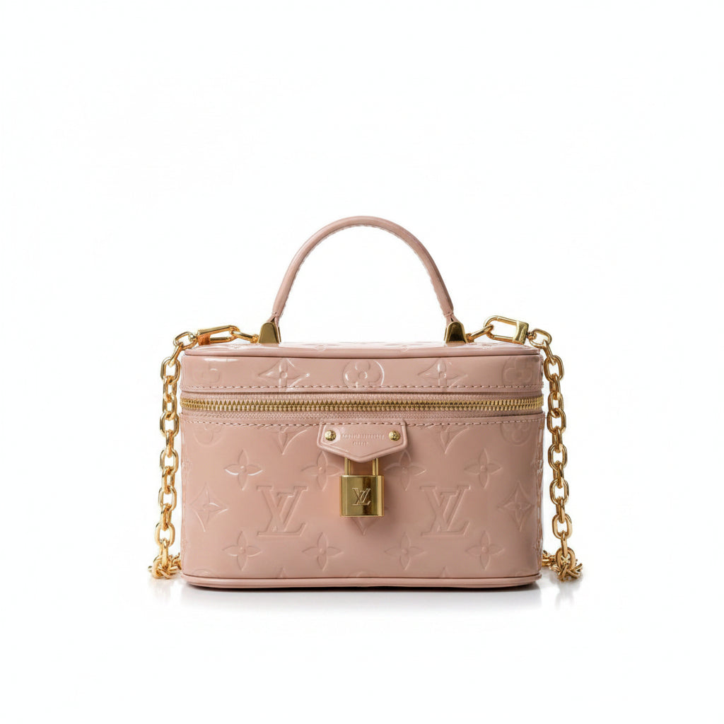 LV Vanity Chain Pouch – Blush Pink