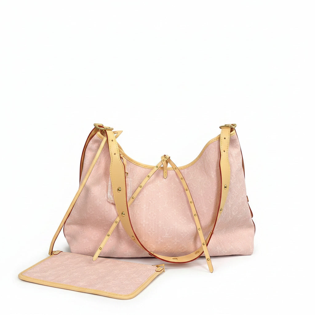 LV CarryAll Hobo Bag – Pink Monogram Denim