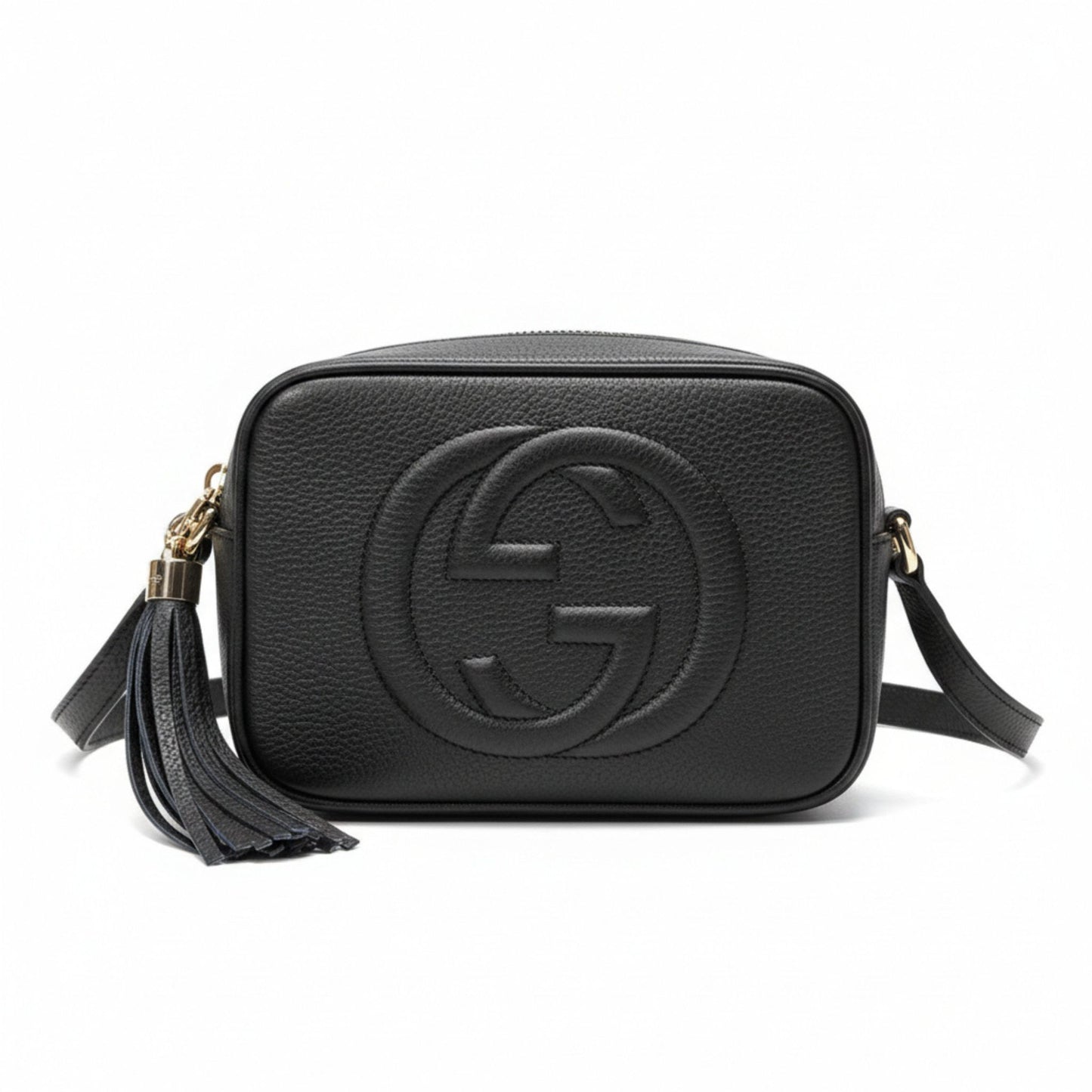 Soho Small Leather Disco Bag – Black