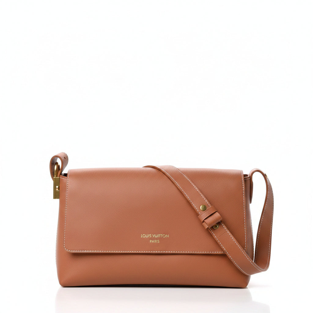 LV Low Key Messenger Bag – Cognac