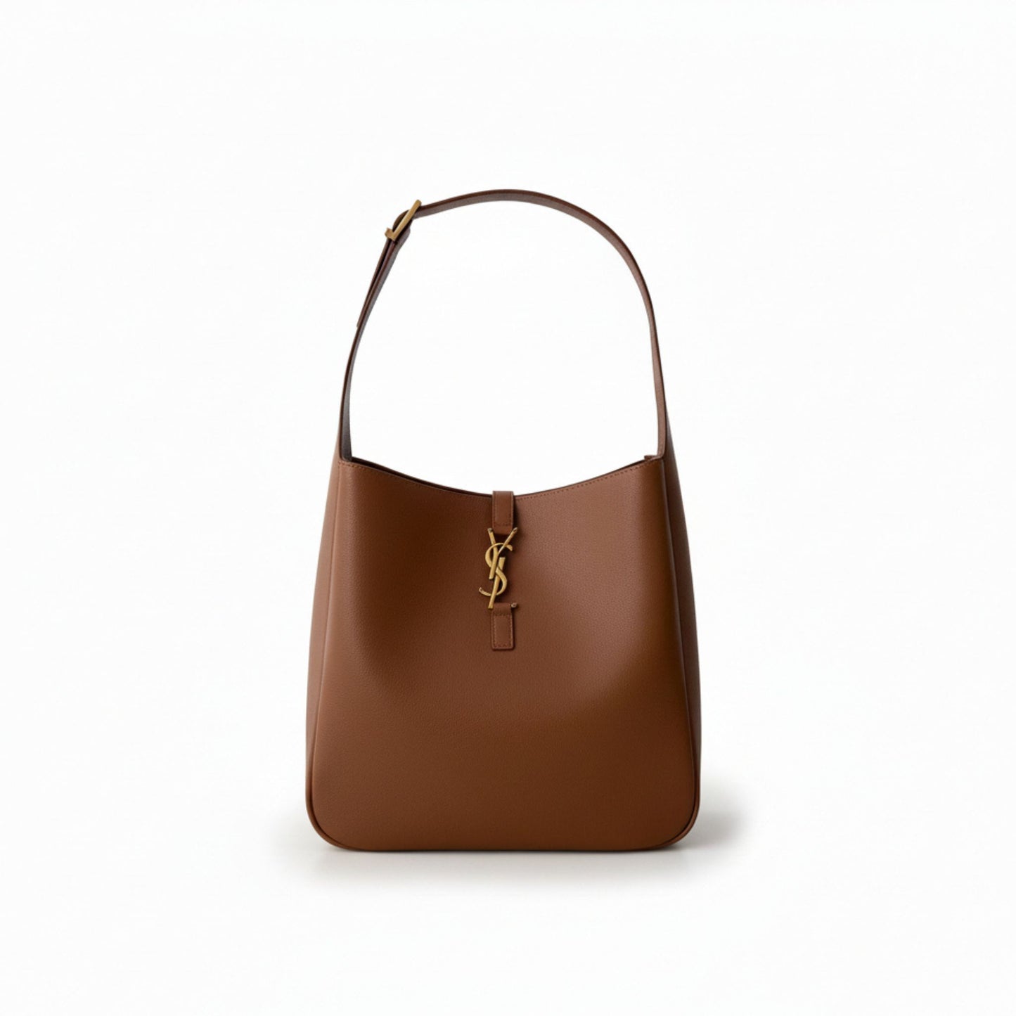 Le 5 À 7 Large Brown Leather Hobo Bag