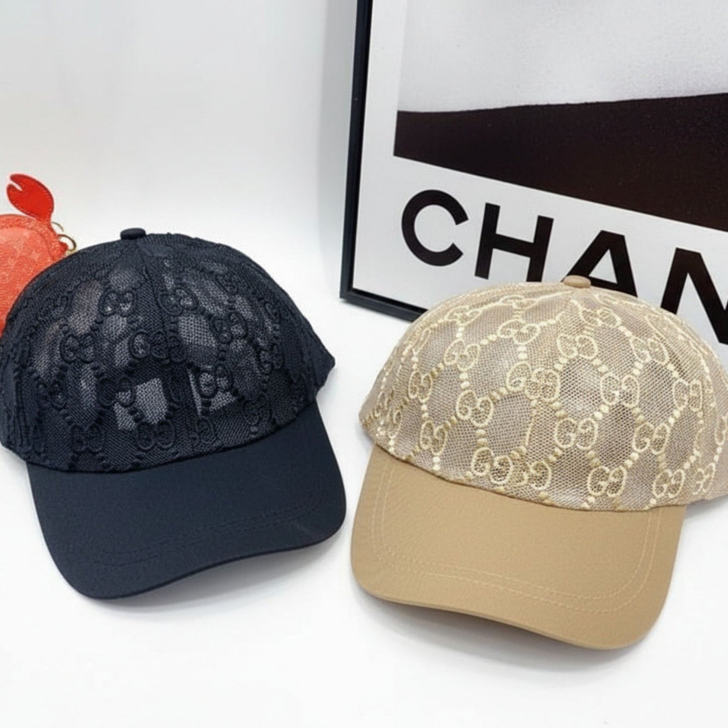 Gucci GG Net Baseball Caps