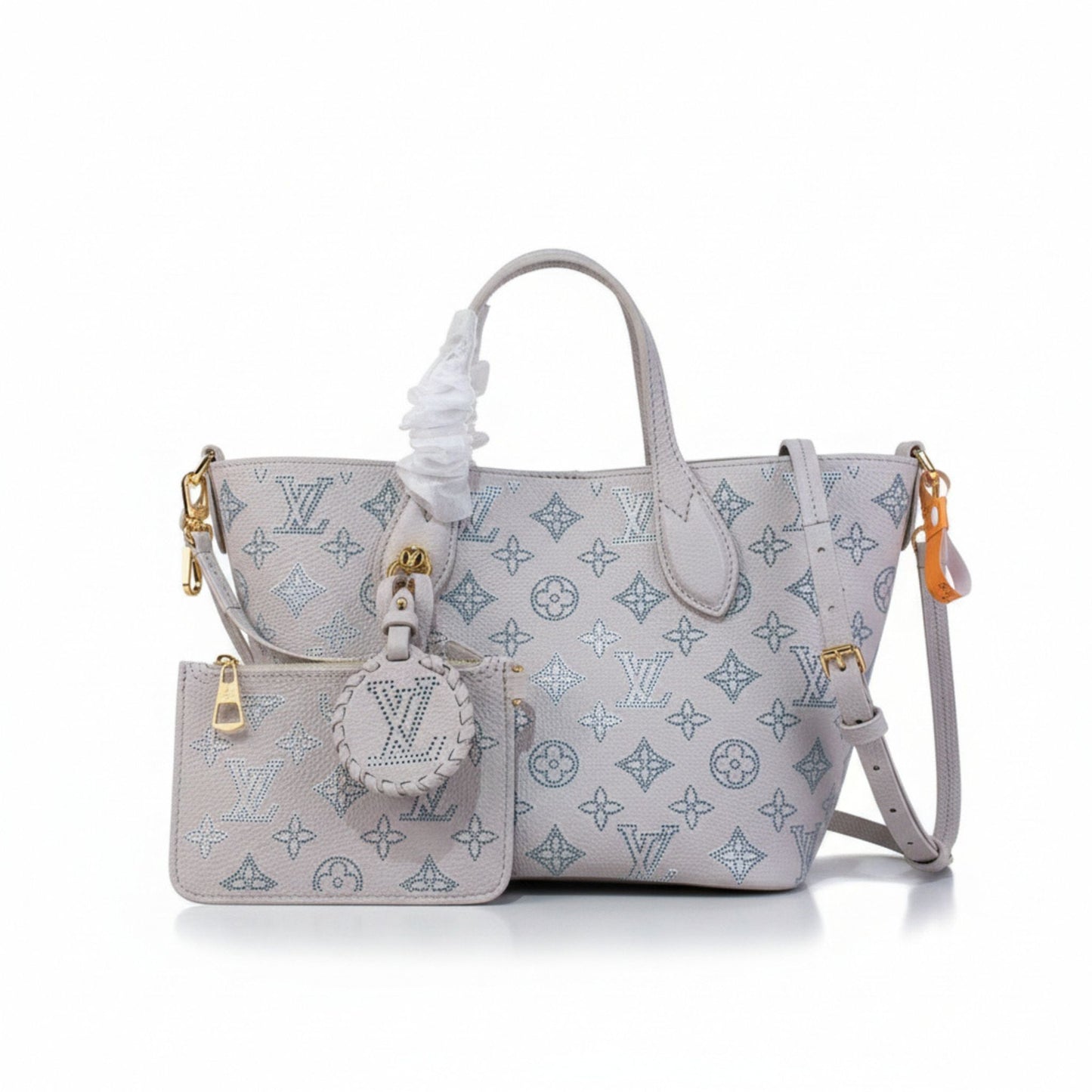 Blossom PM Mahina Perforated Calfskin Leather Handbag