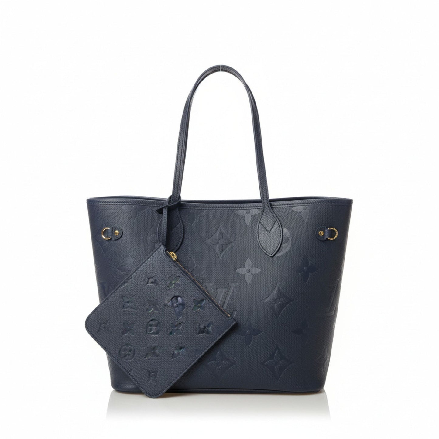 Neverfull MM Monogram Empreinte Leather Tote Bag