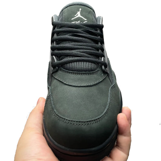 Nike Air Jordan 4 RM Black – Suede & Mesh Low-Top Sneakers