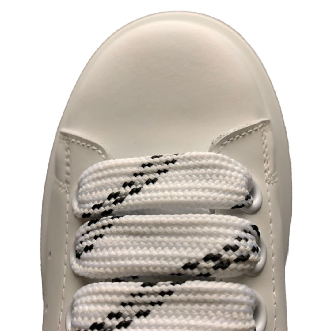 Alexander McQueen White – Black Outline Sneakers