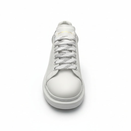 McQueen Monochrome Platform Trainers in White