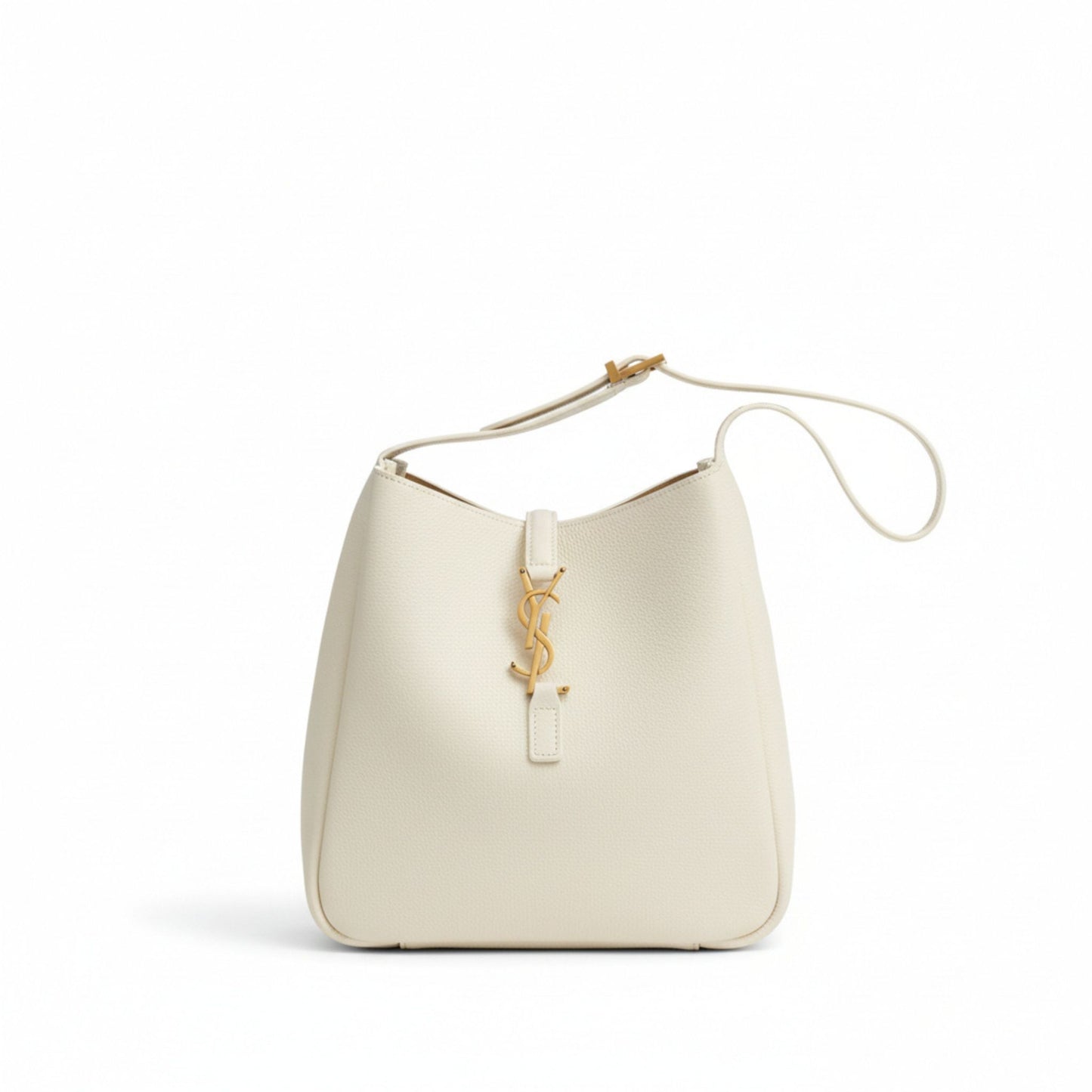 Le 5 À 7 Leather Shoulder Bag White