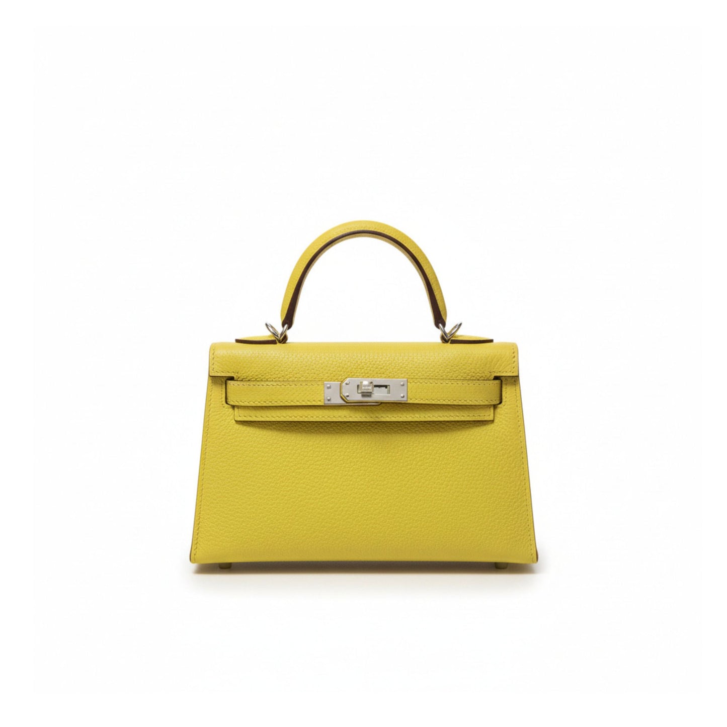 Mini Kelly II 20 Yellow Epsom Leather with Palladium Hardware