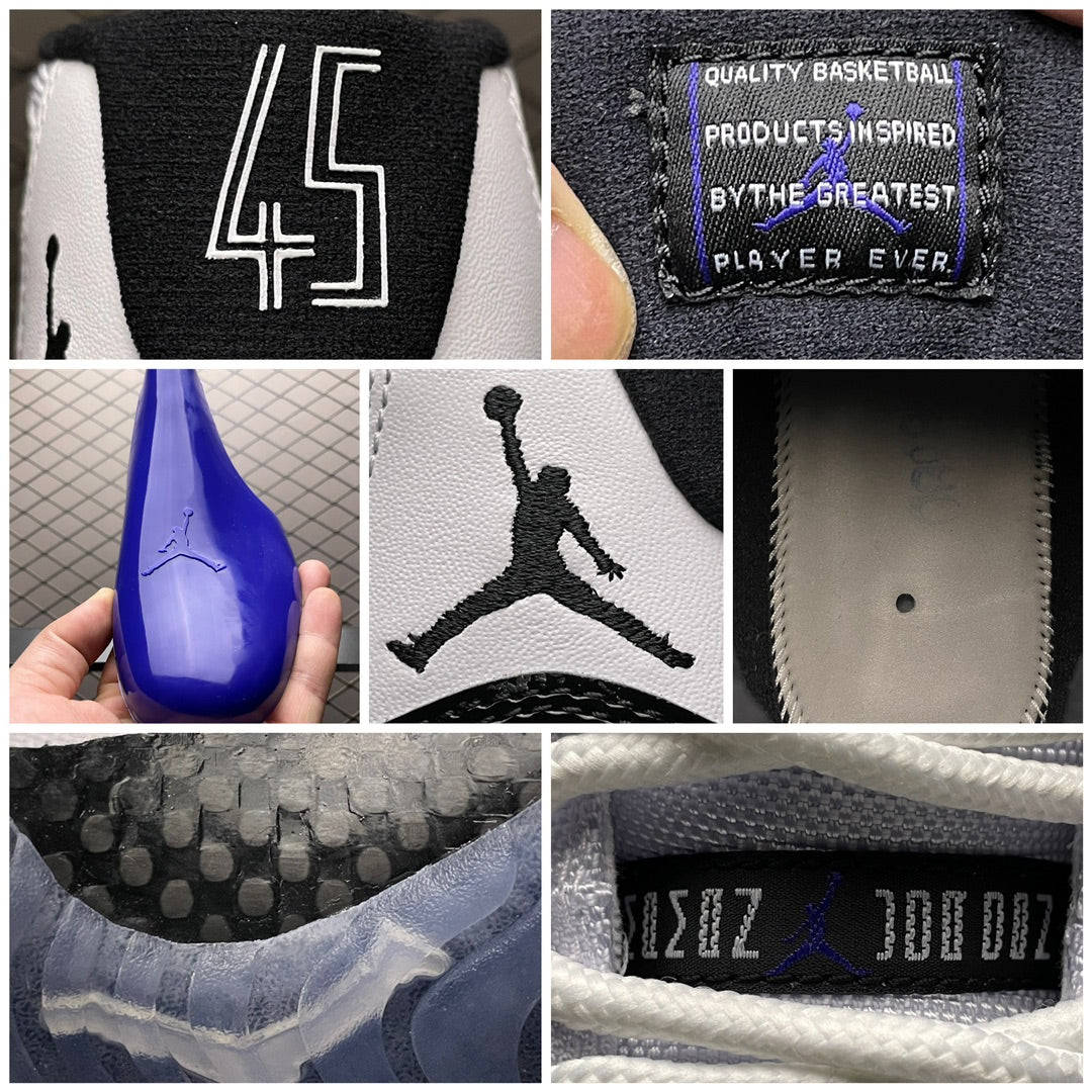 Nike Air Jordan 11 Retro Low – Concord Leather Sneakers
