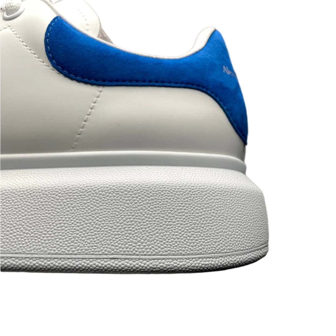 Alexander McQueen Oversized Leather Trainers White Powder Blue