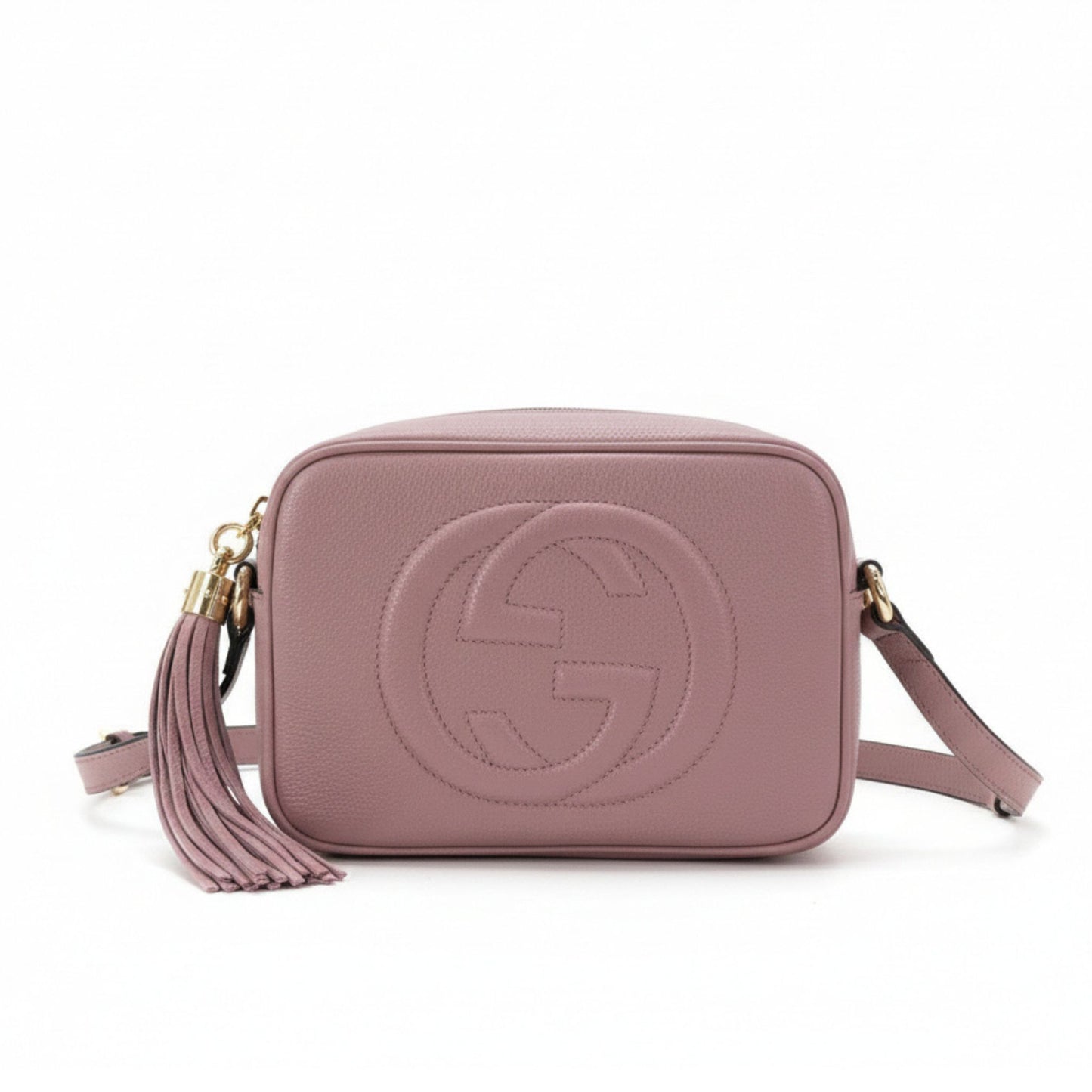 Soho Leather Disco Bag – Dusty Pink