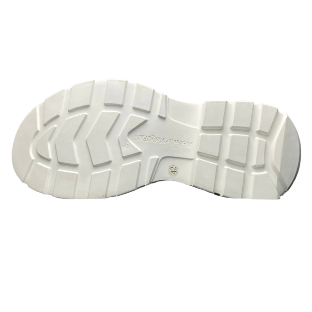 McQueen Chunky Sole Lace-Up Leather Sneakers