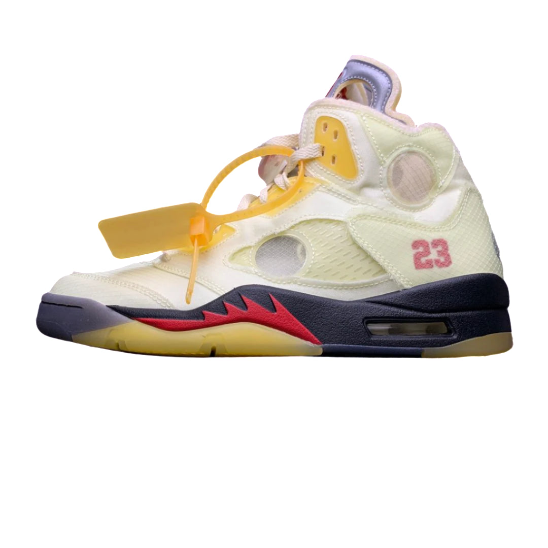 Off-White x Air Jordan 5 Retro SP “Sail”