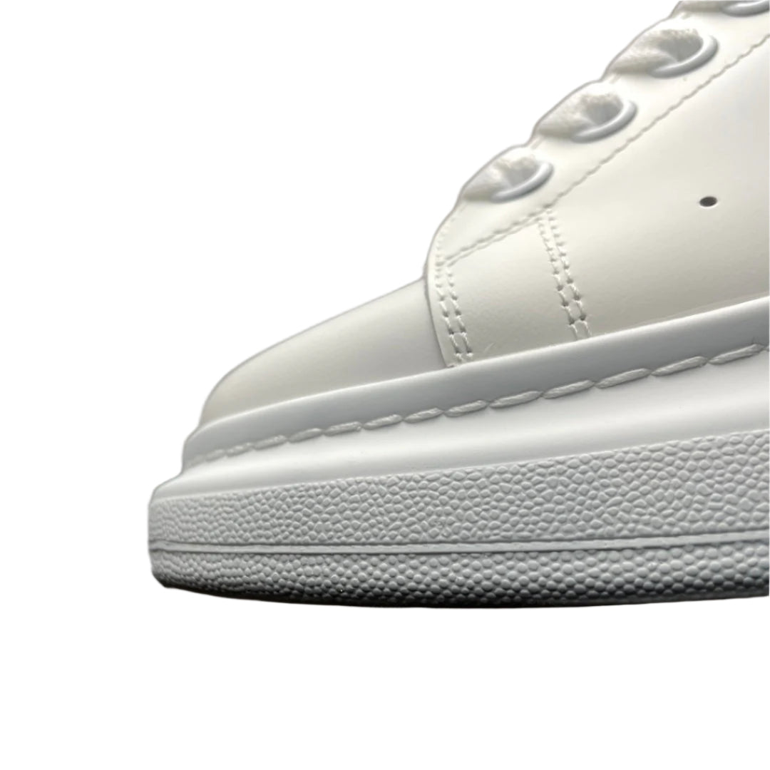 Alexander McQueen Oversized Leather Trainers White Powder Blue