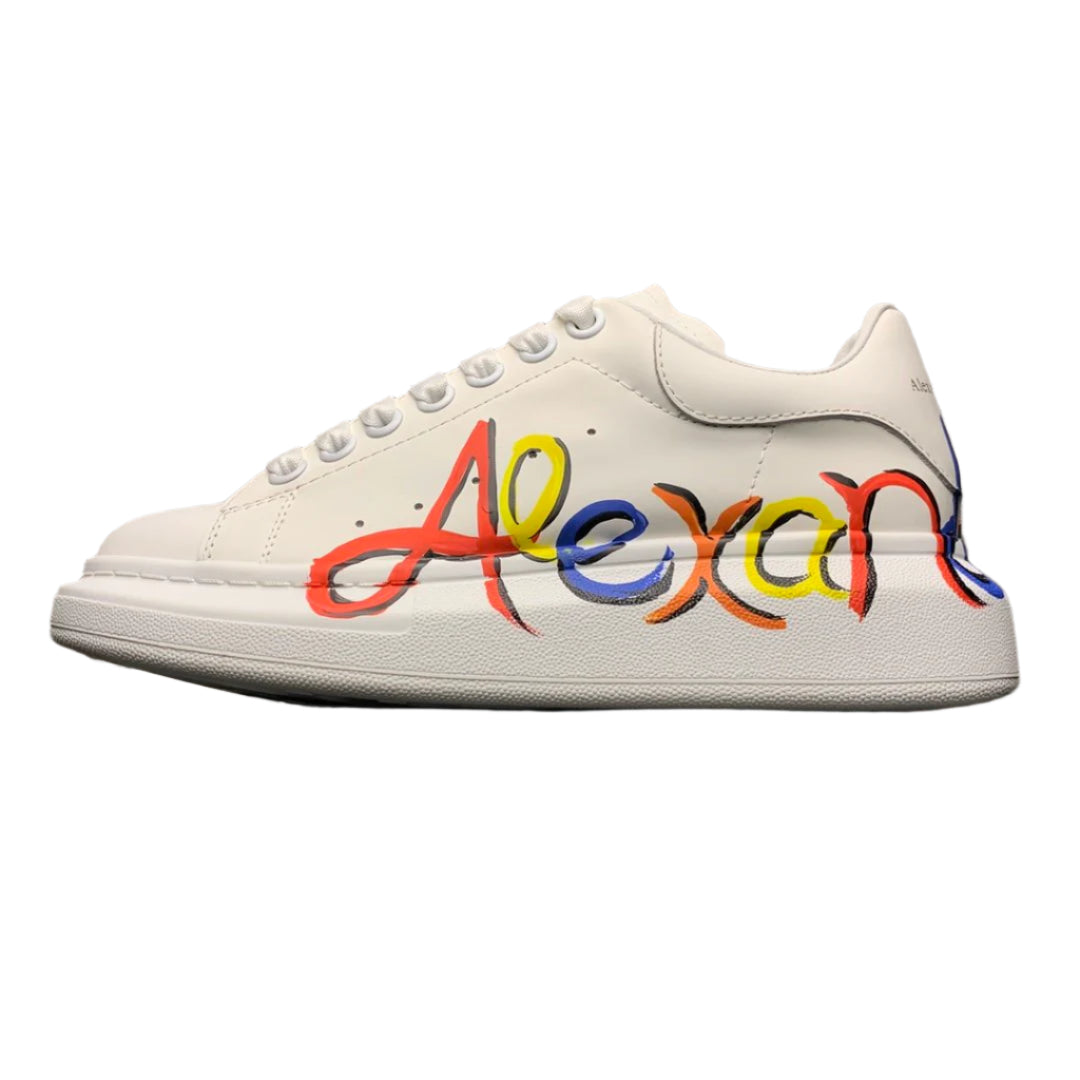 Alexander McQueen White Designer Sneakers