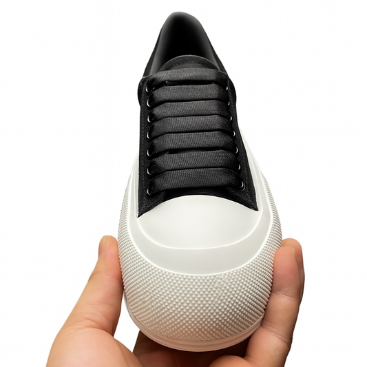 Alexander McQueen Deck Lace Plimsoll Luxury Canvas Sneaker