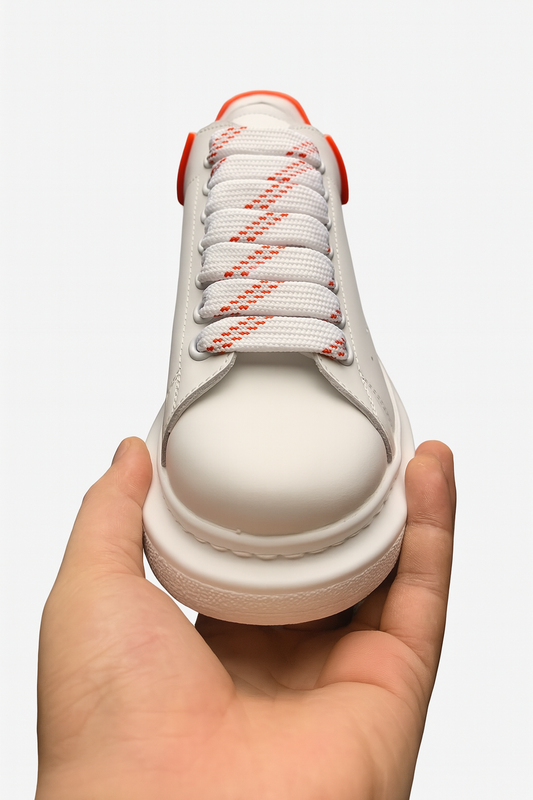 Alexander McQueen Oversized Sneaker White Lust Red – Luxury Leather