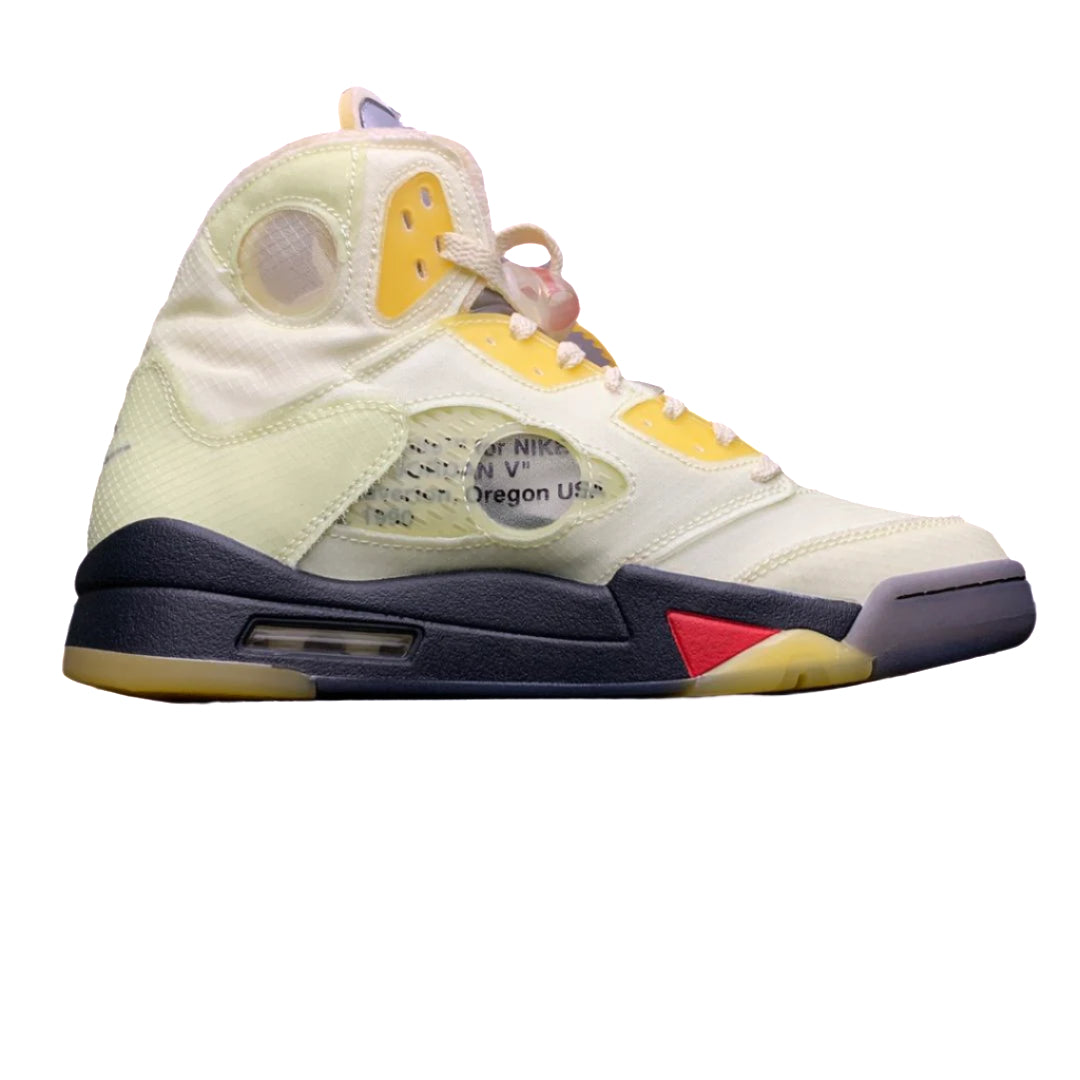 Off-White x Air Jordan 5 Retro SP “Sail”
