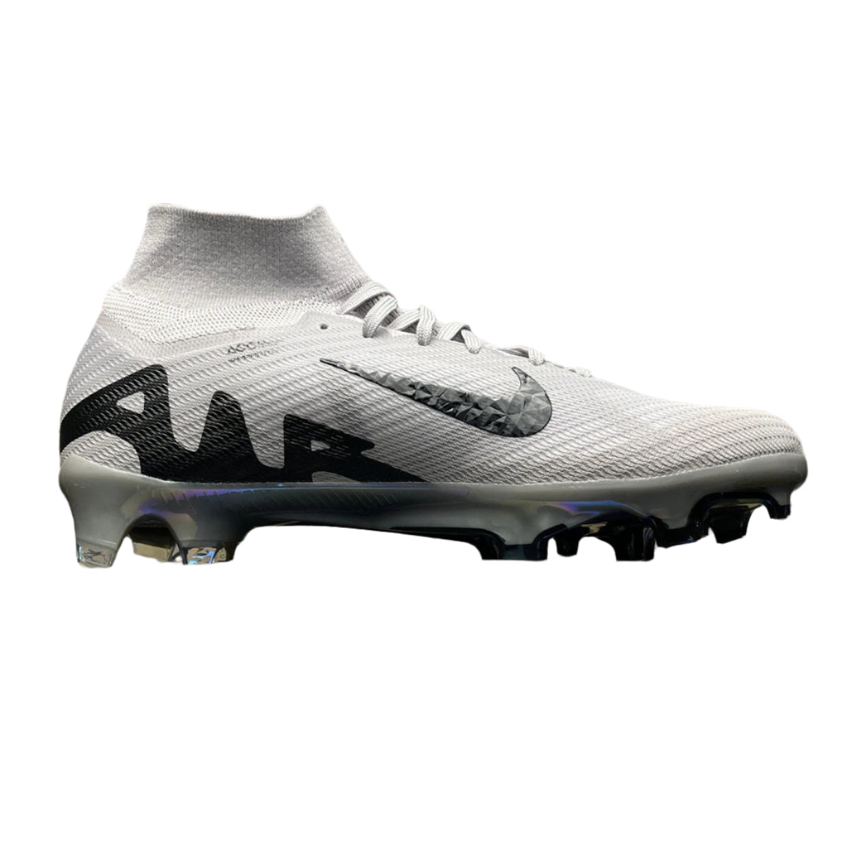 Nike Zoom Mercurial Superfly 9 Elite FG – Gray Black Soccer Cleats