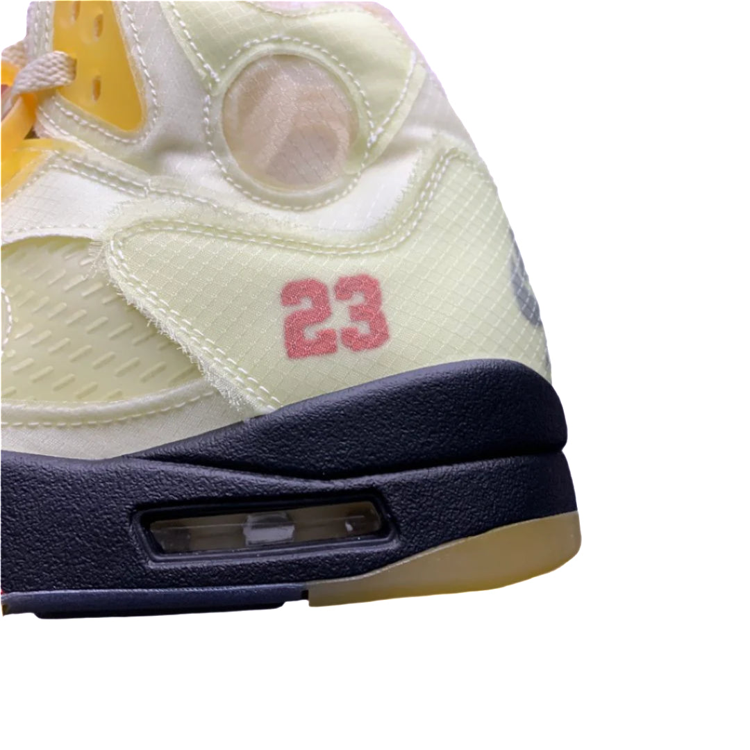 Off-White x Air Jordan 5 Retro SP “Sail”