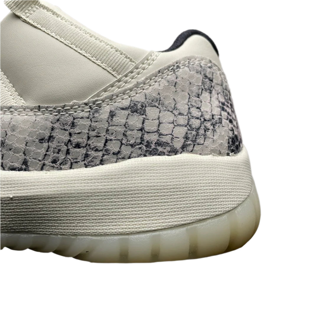 Nike Air Jordan 11 Low Light Bone – Python-Inspired Leather Basketball Shoes