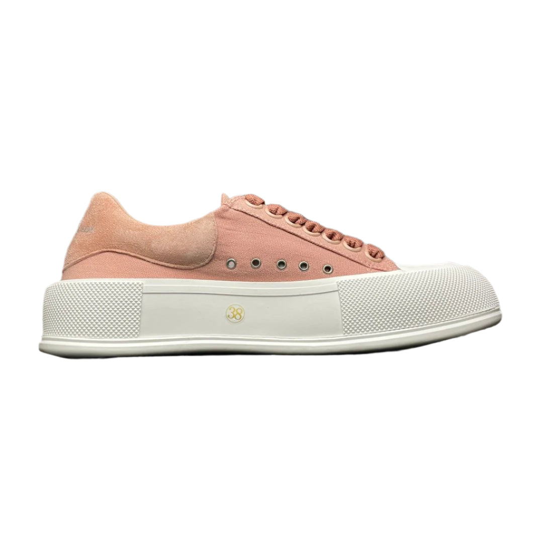 Alexander McQueen Deck Lace-Up Plimsoll Magnolia – Women’s Designer Sneaker
