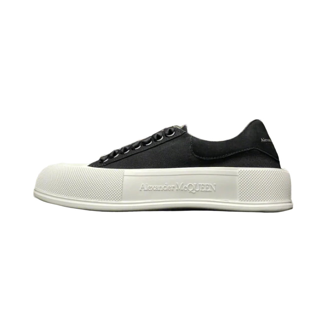 Alexander McQueen Deck Lace Plimsoll Luxury Canvas Sneaker