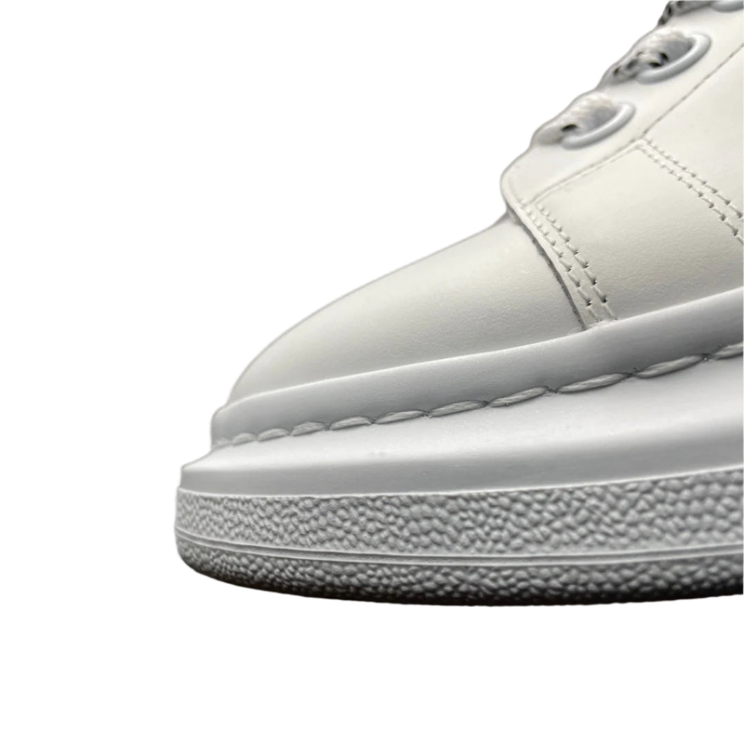 McQueen Monochrome Platform Trainers in White