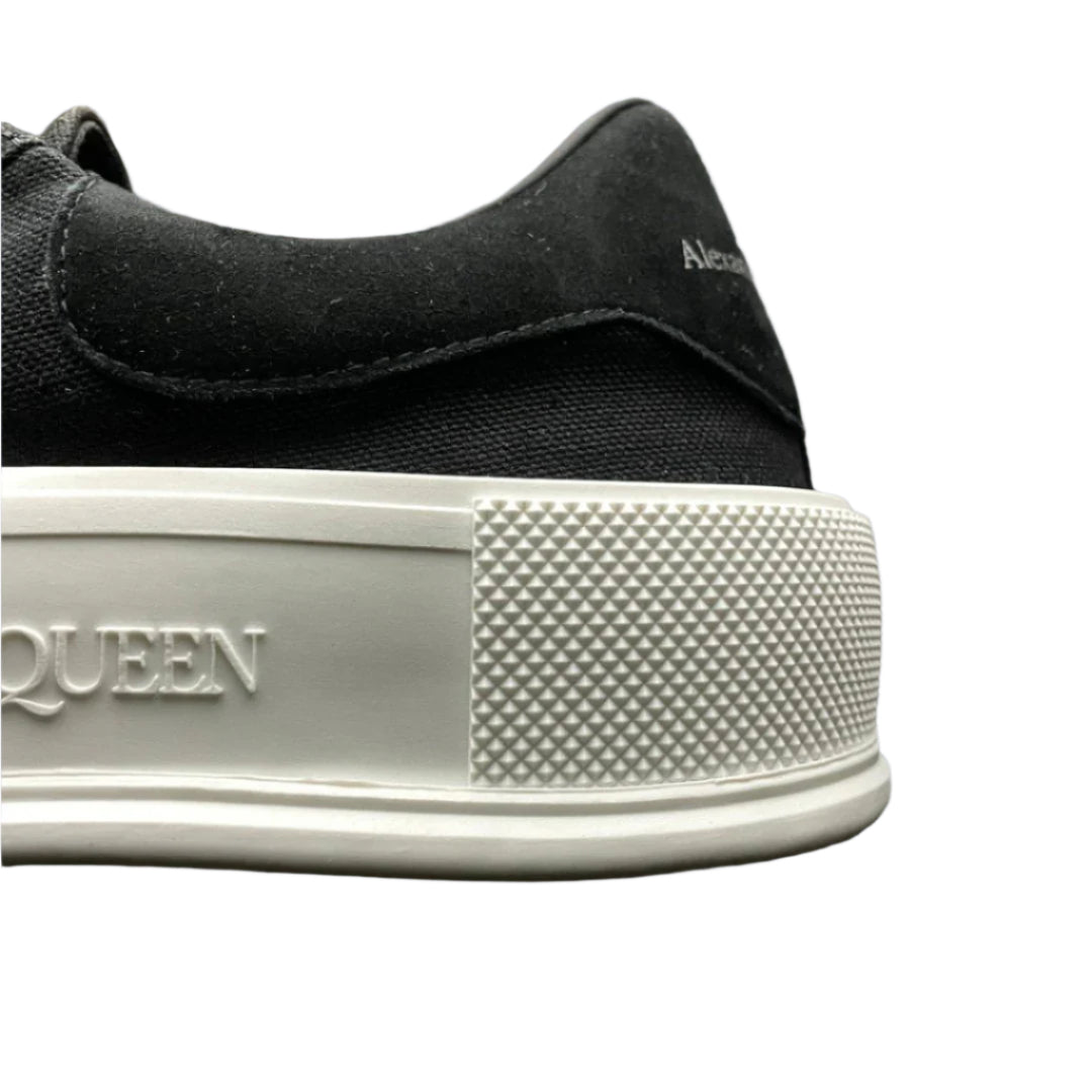Alexander McQueen Deck Lace Plimsoll Luxury Canvas Sneaker