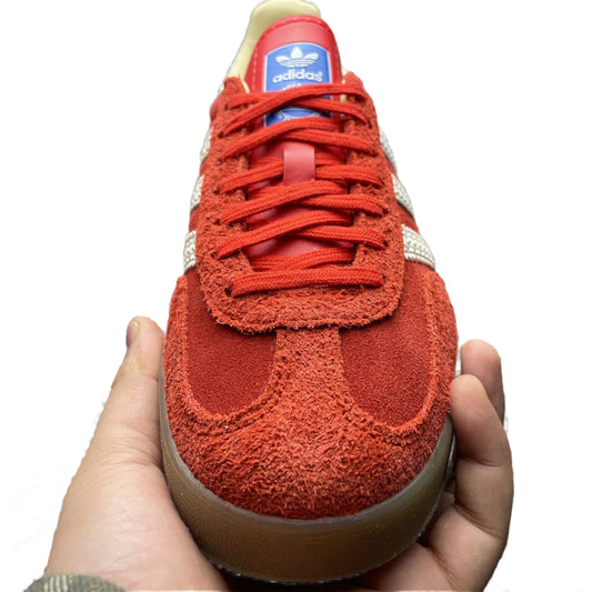 adidas Gazelle Indoor — Red / Better Scarlet / Cream White