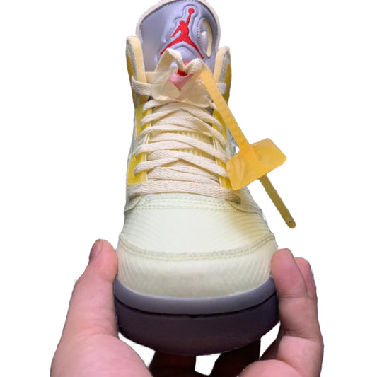 Off-White x Air Jordan 5 Retro SP “Sail”