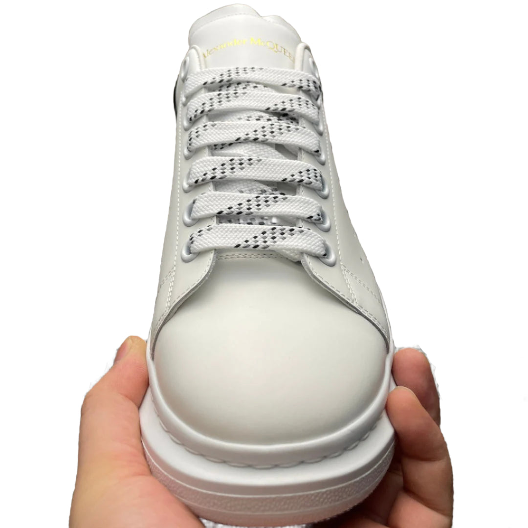 McQueen Monochrome Platform Trainers in White