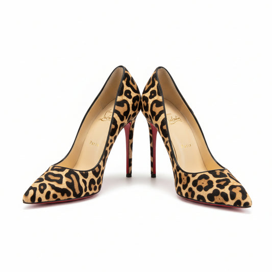 Louboutin Pigalle Follies Leopard-Print Pumps