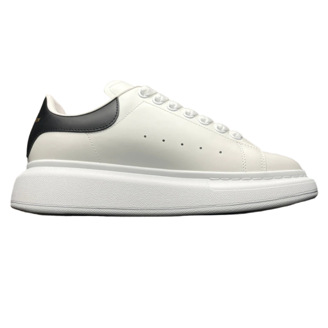 Women’s Chunky Sole Leather Trainers White Black
